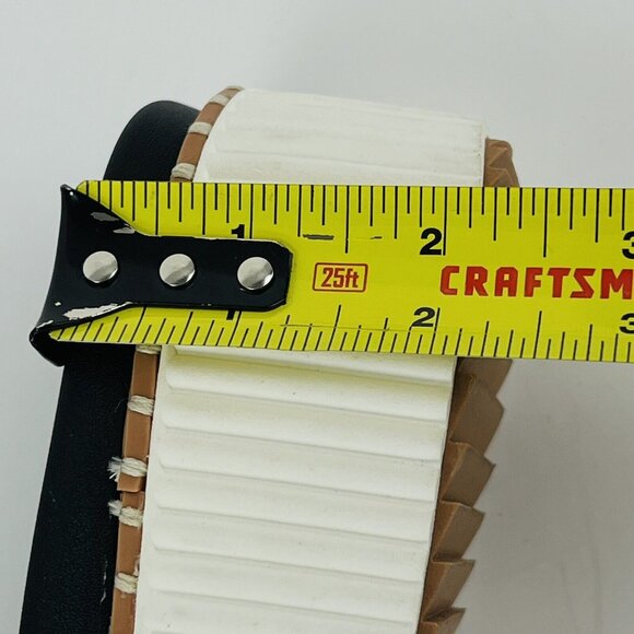 NWOB JOIE Women's Lyla Black Leather Adjustable Buckle Platform Sandals Size 9 - Picture 13 of 14